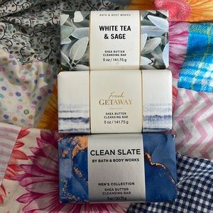3 Bath and Body works bar of soap